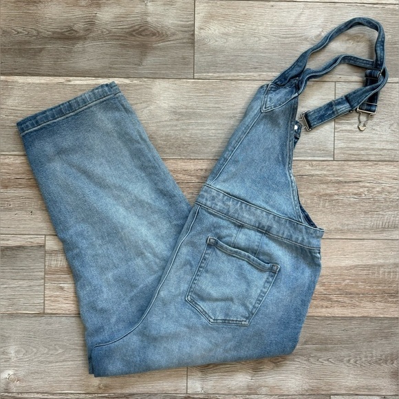 Lane Bryant Women’s Mid-Rise Essential Stretch Overalls Denim‎ Carpenter Bibs 16 - Picture 11 of 11